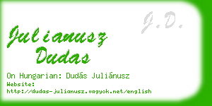 julianusz dudas business card